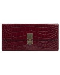 Tom Ford - Croc Embossed Patent Leather East/West Box Clutch - Lyst