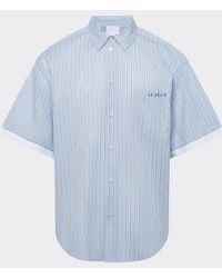 le PERE - Double Short Sleeve Button Down Shirt - Lyst