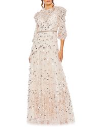 Mac Duggal - Floral Lace Gown - Lyst