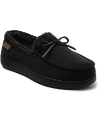 Dearfoams - Pierce Faux Shearling Moccasin Slipper - Lyst