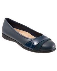 Trotters - Danni Leather & Suede Flat - Lyst