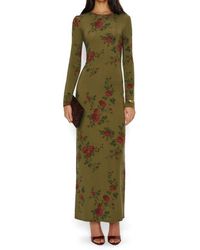 Reformation - Tommie Floral Long Sleeve Knit Dress - Lyst