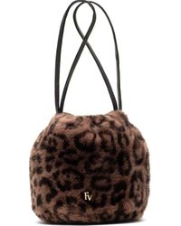Frances Valentine - Pouf Jaguar Faux Fur Bucket Bag - Lyst