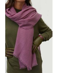 Portolano - Cashmere Pashmina Wrap With Fringes - Lyst