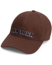 Rag & Bone - Harlow Embroidered Cotton Twill Baseball Cap - Lyst