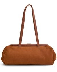 Clare V. - Yvette Nubuck Leather Shoulder Bag - Lyst