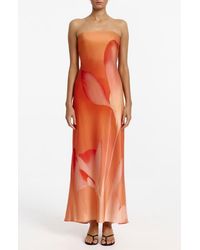 Significant Other - Mora Floral Print Strapless Dress - Lyst