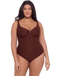 S3 - Novelty Texture Underwire One Piece Swimsuit - Lyst