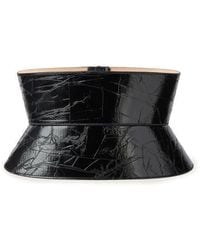 Givenchy - Tape Print Patent Leather Corset Belt - Lyst