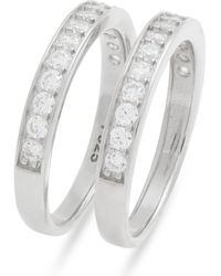 Nordstrom - Set Of 2 Cubic Zirconia Rings - Lyst