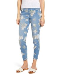 hue raw fringe denim skimmer