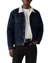 Levi's - Type Iii Fleece Lined Denim Trucker Jacket - Lyst