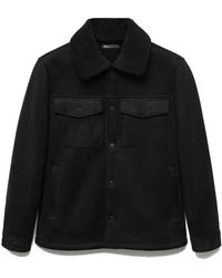 Mango - Faux Shearling Jacket - Lyst