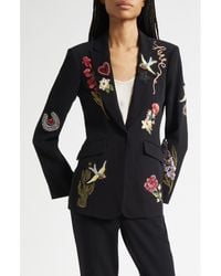 Cinq À Sept - Cheyenne Western Americana Appliqué Scrunched Blazer - Lyst