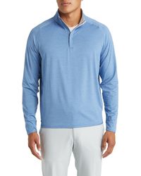 Peter Millar - Crafted Stealth Quarter Zip Performance Pullover - Lyst