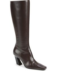 Bottega Veneta - Italian Leather Knee-High Sculptural Boots - Lyst