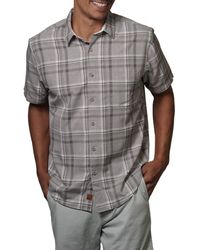 Fundamental Coast - Travis Plaid Short Sleeve Button-up Shirt - Lyst