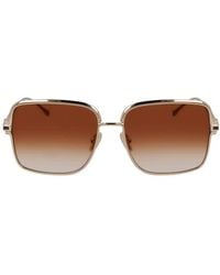 Ferragamo - Gancini 57Mm Modified Rectangular Sunglasses - Lyst