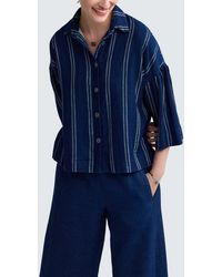 Luukaa - Jasmina Boxy Denim Muslin Jacket - Lyst