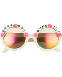 Rad & Refined - Rad + Refined Suns Out Buns Out Round Sunglasses - Lyst