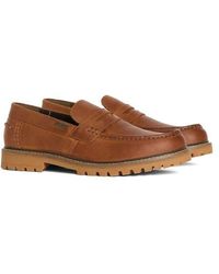 Barbour - Pumice Moc Toe Penny Loafer - Lyst