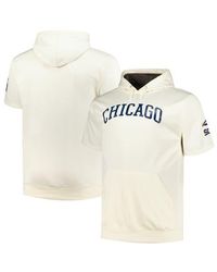 Profile - Chicago Sox Big & Tall Contrast Short Sleeve Pullover Hoodie - Lyst