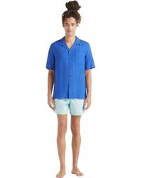 Vilebrequin - Linen Solid Bowling Shirt - Lyst