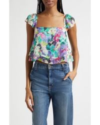 Ramy Brook - Emery Floral Silk Top - Lyst