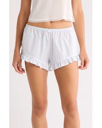 Andine - Juliette Lyon Ruffle Cotton Pajama Shorts - Lyst