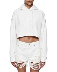 Purple Brand - Crop French Terry Hoodie - Lyst