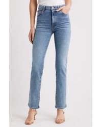 FRAME - The Pencil High Waist Slim Straight Leg Jeans - Lyst