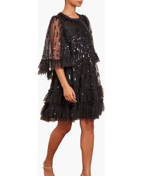 Needle & Thread - Sequin Dash Mini Dress - Lyst