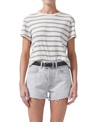 Citizens of Humanity - Kyle Stripe Baby Tee - Lyst