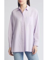 Madewell - The Oversize Straight Hem Signature Poplin Shirt - Lyst