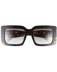 Prada - 53Mm Rectangular Sunglasses - Lyst