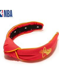 Lele Sadoughi - Nba Miami Heat Embroidered Headband - Lyst