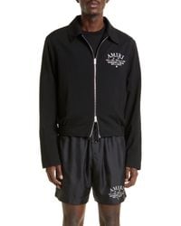 Amiri - Arts District Wool Blend Blouson Jacket - Lyst