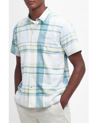 Barbour - Swinton Regular Fit Plaid Short Sleeve Cotton Button-up Shirt - Lyst