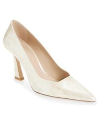 Stuart Weitzman - Vinnie 85 Patent Leather Pointed Toe Pump - Lyst