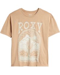 Roxy - Saguaro Oversize Cotton Graphic T-shirt - Lyst