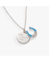 ALEX AND ANI - Make Your Own Luck Duo Charm Pendant Necklace - Lyst