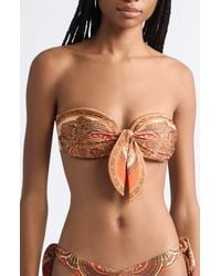 Zimmermann - Mahon Scarf Tie Strapless Bikini Top - Lyst
