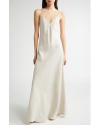 Eleventy - Linen Blend Maxi Dress - Lyst