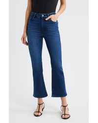 FRAME - The Reboot High Waist Crop Flare Jeans - Lyst