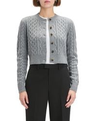 FAVORITE DAUGHTER - The Eleanor Merino Wool & Cashmere Blend Crop Cardigan - Lyst