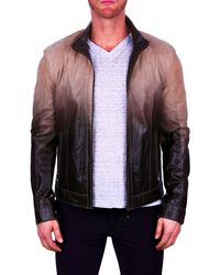 Maceoo - Degrade Ombré Leather Jacket - Lyst