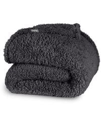 Bare Home - Solid Faux Shearling Blanket - Lyst