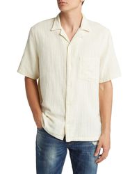 AllSaints - Vedra Relaxed Fit Short Sleeve Cotton Button-up Shirt - Lyst