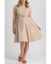 PIETRO BRUNELLI MATERNITY - Button Down Maternity Shirtdress - Lyst
