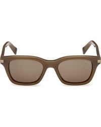 ZEGNA - 54Mm Rectangular Sunglasses - Lyst